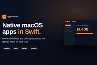 build or fix a native macos app or utility in swift