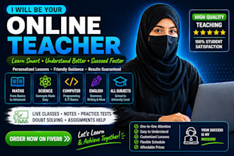 teach you online and help you understand any subject