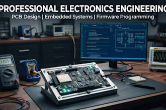design pcb, develop embedded systems and firmware