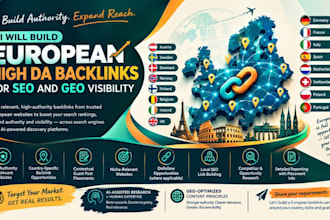 build european high da backlinks for SEO and GEO visibility
