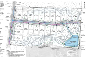 design site grading plan, drainage plan, erosion plan, utility plan, stormwater