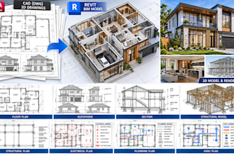 convert cad drawings to revit bim models and construction documents