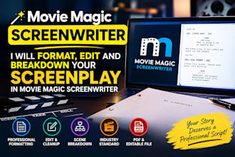 format, edit and breakdown your screenplay in movie magic screenwriter
