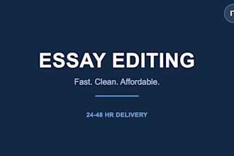 proofread and edit your essay or paper