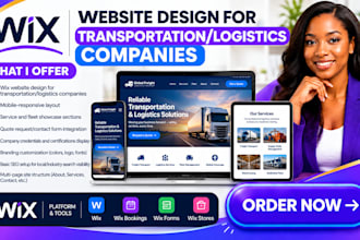 wix transportation company website freight management website logistics service