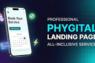 build a landing page with appointment booking and contact form