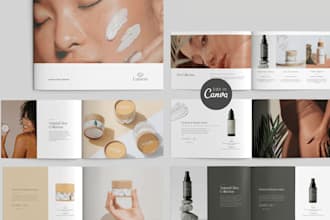 design a skincare product brochure for cosmetic products