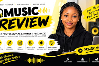 review your song and give honest professional music feedback