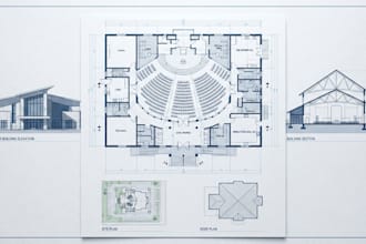design professional church architectural floor plans and building drawings