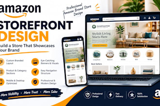 create your amazon brand store or storefront design