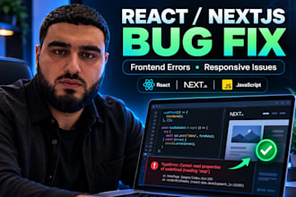 fix react nextjs bugs and responsive issues