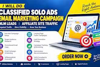 do classified solo ads email marketing campaign mlm leads affiliate site traffic