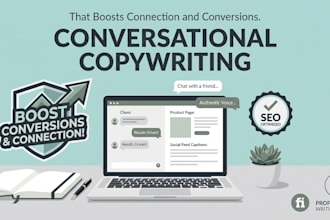 write conversational website copywriting and social media copy