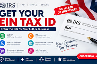 file your ein tax id with the irs for llc or sole proprietor