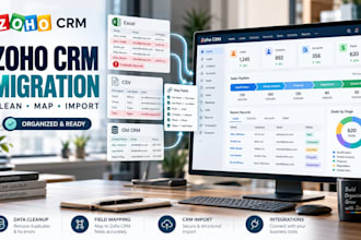 integrate zoho CRM migrate data clean duplicates and organize your CRM