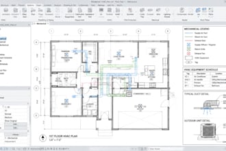 create residential hvac mechanical plans and permit ready drawings