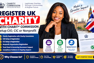 register UK charity, cio, cic, nonprofit and charity commission