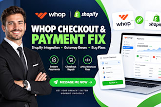 setup whop shopify, payment checkout whop bug fix api integration custom shopify