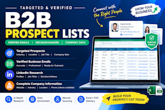 build targeted b2b prospect lists with verified emails