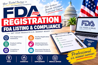 fda registration, fda listing and compliance support for your business
