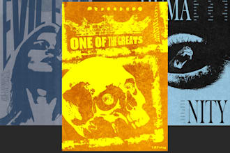 design a bold and loud poster in an experimental design