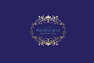 do dark academia vintage logo for esthetician small business