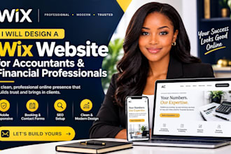 wix website design for financial advisor, consultant website, coach wix website