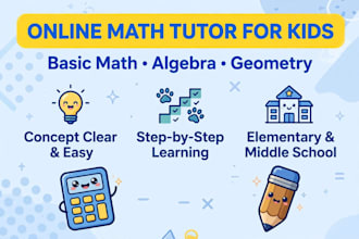 be your online math tutor for kids