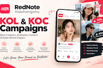 set up and optimize rednote xiaohongshu kol koc campaigns and creator outreach