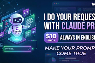 to handle your request with claude pro