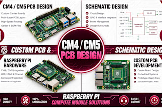 design pcb for raspberry pi cm4 cm5 pcb layout and schematic