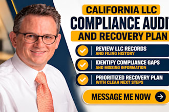 audit your california llc records and create a compliance recovery plan