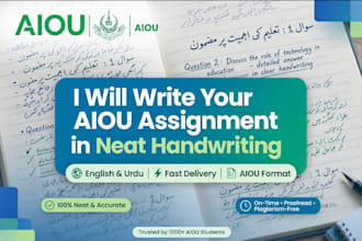write assignments in neat handwriting english urdu sindhi