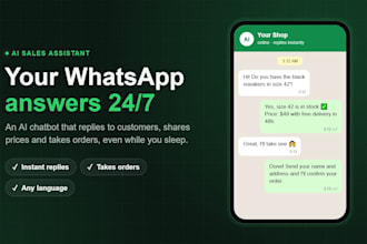 build an ai whatsapp chatbot that answers your customers