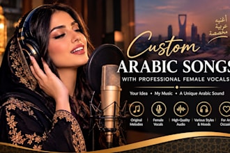write and sing a professional custom arabic song
