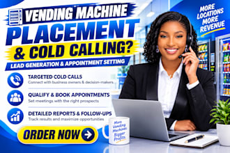 do vending machine cold call, cold calling, vending locator atm placement
