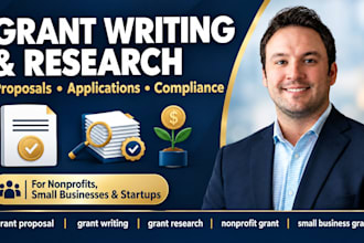 nonprofit, small business grant writing, grant research, application