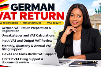 handle german vat registration, vat return, umsatzsteuer and vat compliance