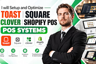setup and optimize toast square clover and shopify pos
