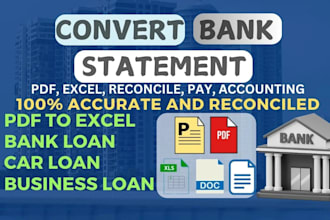 do bookkeeping, stubs, bank reconciliation, financial statements