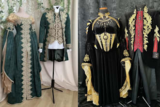 sew your fabric cosplay costume from character references to your measurements