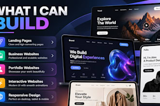 do custom websites, portfolios and projects