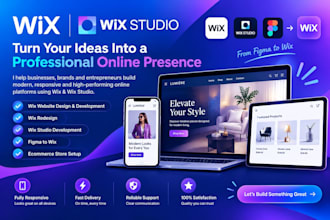 wix website design redesign wix studio web development figma to wix ecommerce