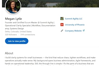 rewrite your linkedin about section for clarity, professionalism, and impact