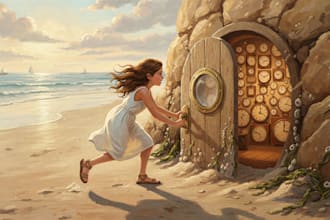 illustrate children story book illustration, children story, book cover