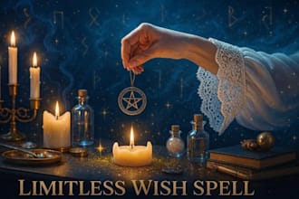 cast an instant custom wish spell for prosperity, fame, fortune with protection