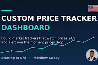build a custom price tracker dashboard for your niche market