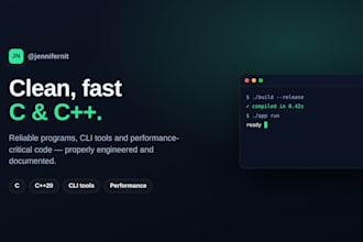 write a clean c or cpp program or cli tool