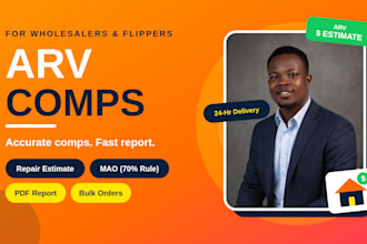 do valid and accurate real estate valuation reports, arv, comps,