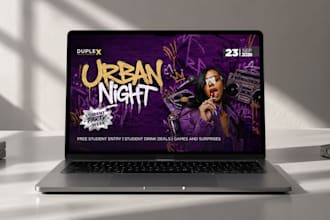 design a professional event poster